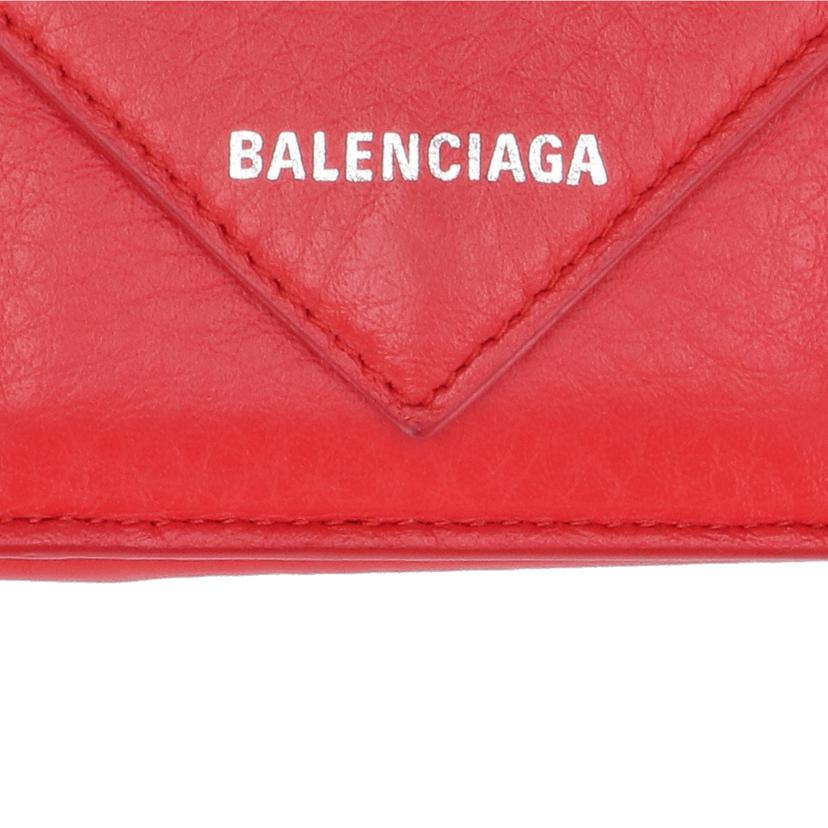 BALENCIAGA バレンシアガ/ペーパーミニウォレット/レッド/291446//652**********/ABランク/93