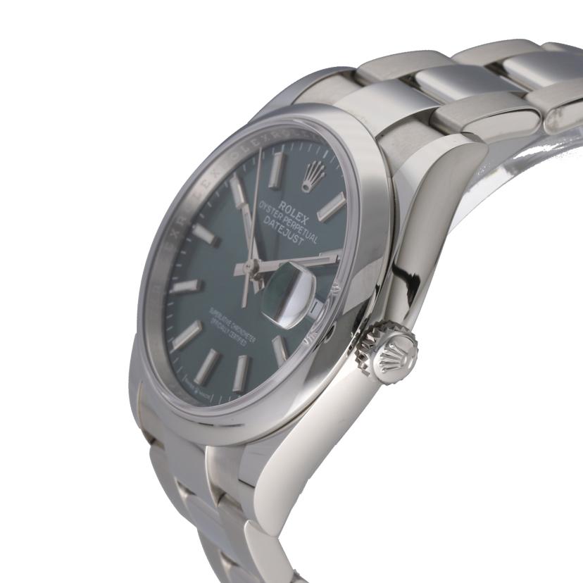 ROLEX ロレックス 腕時計 自動巻き ランダムシリアル 2022年新ギャラ オイスターブレス メンズ/デイトジャスト36/ミントグリーン/ランダム番/126200//G45944N5/Aランク/75
