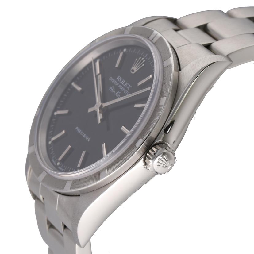 ROLEX ロレックス 腕時計 2001年頃製造 新品仕上済/エアキング/ブラック文字盤/K番/14010M//K726834/ABランク/75