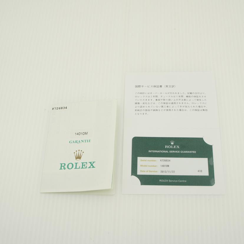 ROLEX ロレックス 腕時計 2001年頃製造 新品仕上済/エアキング/ブラック文字盤/K番/14010M//K726834/ABランク/75
