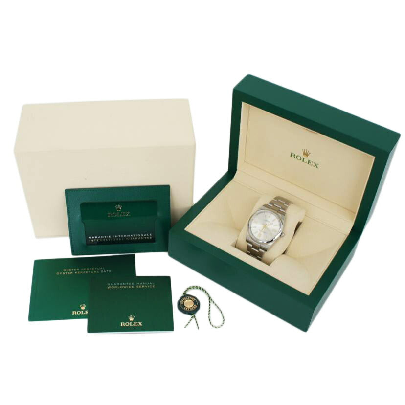 ROLEX ロレックス 腕時計 新ギャラ 保証書2022年 ランダムシリアル ステンレス 自動巻き メンズ/オイスター・パーペチュアル41・シルバー/ランダム番/124300//1Q3030R5/Aランク/75
