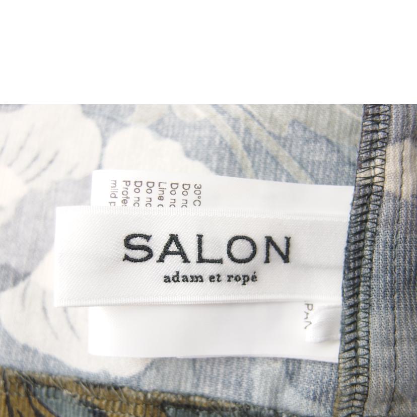 SALON/SALON リバティプリント クロップドセーラーカーラー ブラウス カーキ サイズF/SHH32510B//Aランク/83
