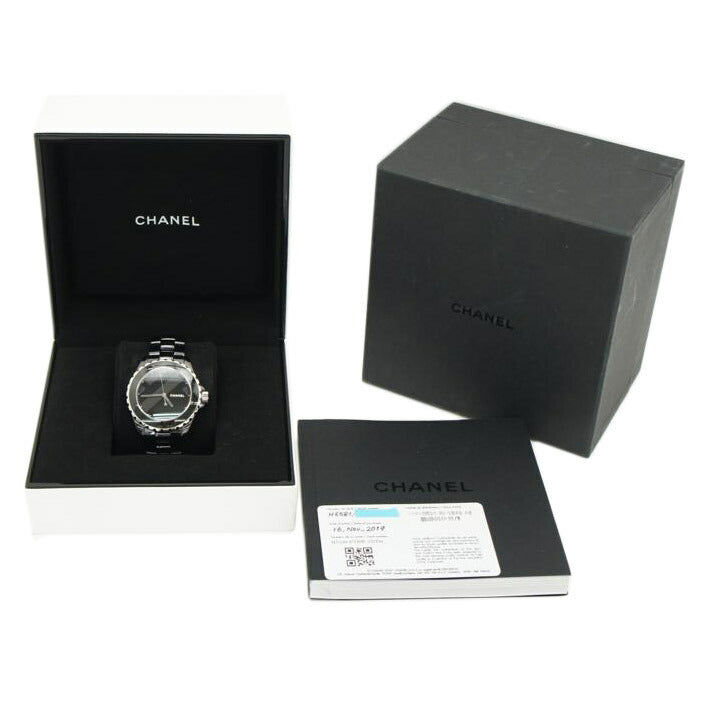 CHANEL シャネル 腕時計 1200本限定モデル セラミック メンズ/J12・ブラック/アンタイトルリミテッド/自動巻き/H5581//N.Q.S.80501/Aランク/75