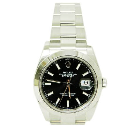 ROLEX ロレックス 腕時計 ランダムシリアル 新ギャラ 保証書2022年 ステンレス 自動巻き/デイトジャスト41・ブライトブラック/ランダム番/126300//0094R668/SAランク/78