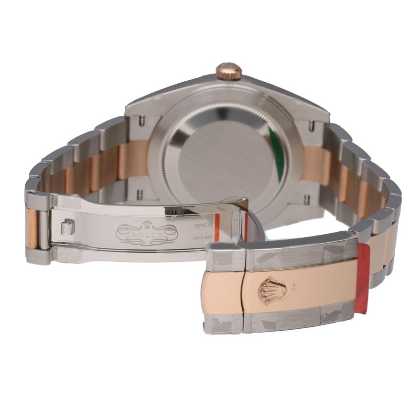 ROLEX ロレックス 腕時計 ランダムシリアル 2019年保証書 エバーローズゴールド ステンレス 保護シール付き メンズ/デイトジャスト41・サンダスト/ランダム番/126301//9F7090F2/SAランク/75