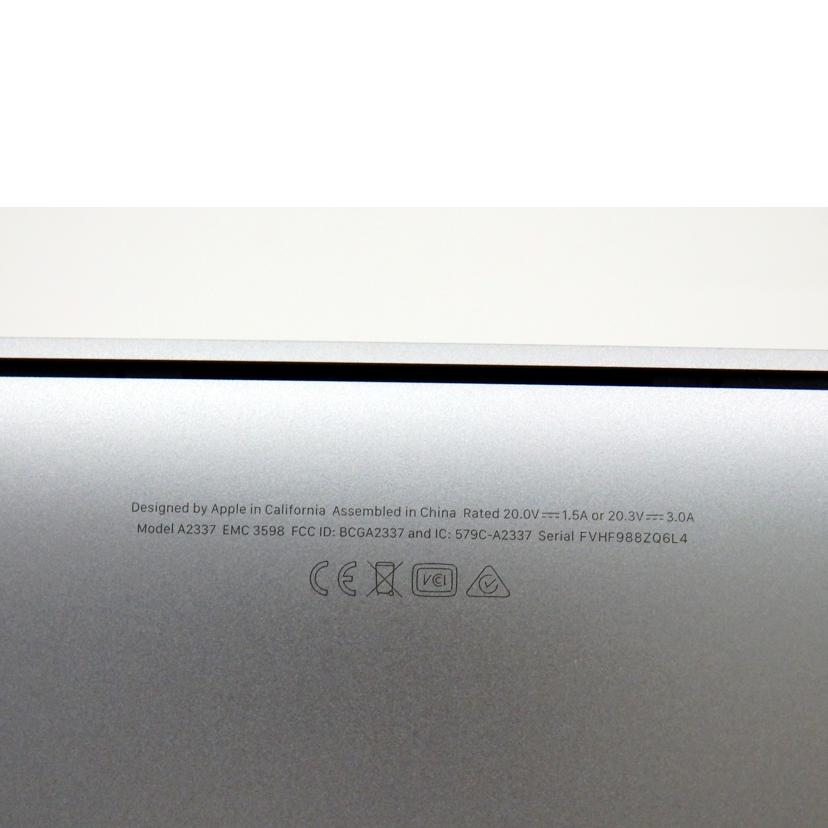 Apple アップル/MacBook Air(M1,2020)/MGN63J/A//FVHF988ZQ6L4/Bランク/82