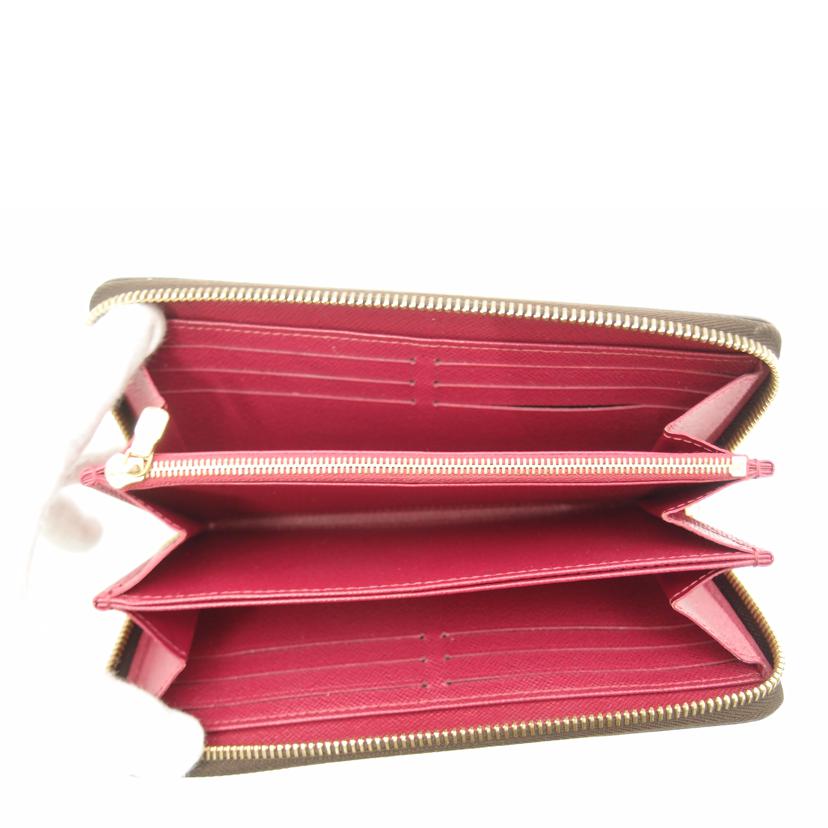 LOUIS VUITTON ルイ・ヴィトン 長財布 ラウンドファスナー ブラウン ワインレッド メンズ レディース/ジッピー・ウォレット/モノグラム/フーシャ/M41895//GI0147/ABランク/69