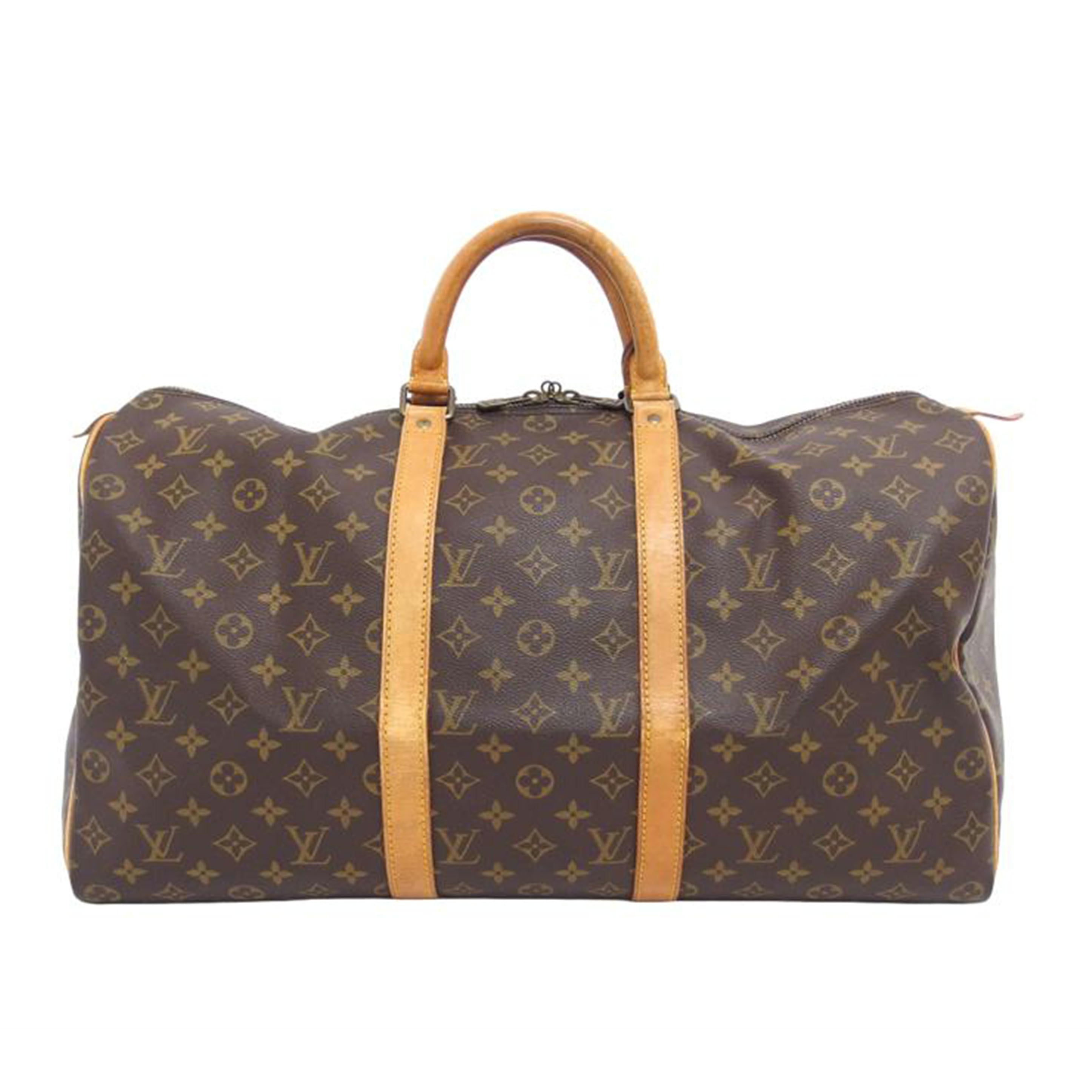 LV ルイ・ヴィトン ハンドバッグ トートバッグ ボストンバッグ トラベルバッグ ブラウン メンズ レディース 定番 人気 /キーポル50/モノグラム/M41426//VI8**/Bランク/04