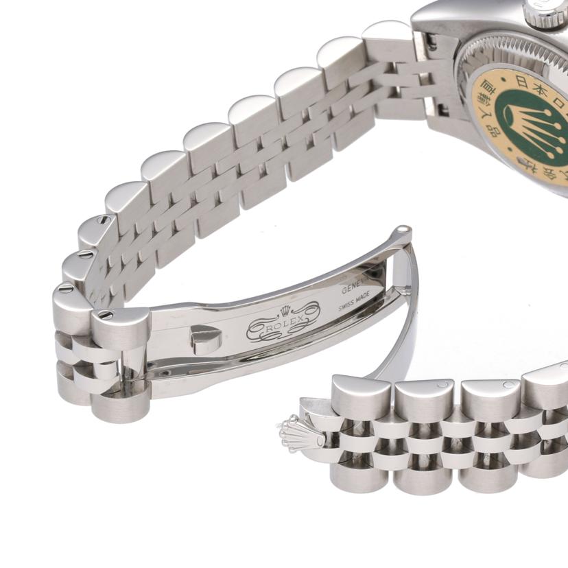 ROLEX ロレックス 腕時計 2007年頃製造/デイトジャスト・レディース・10P新ダイヤ/ブラック/179174G//M006085(2007)/Aランク/75