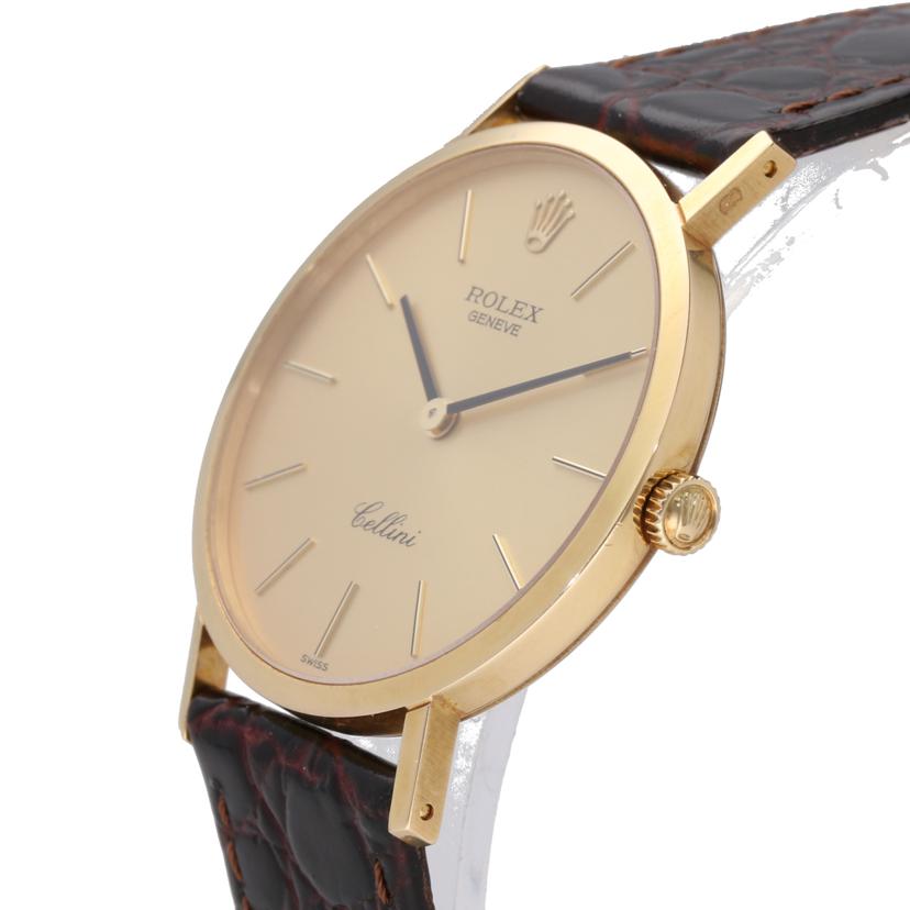 ROLEX ロレックス/チェリーニK18YG/手巻き/社外ベルト/4112//4281080/Bランク/75