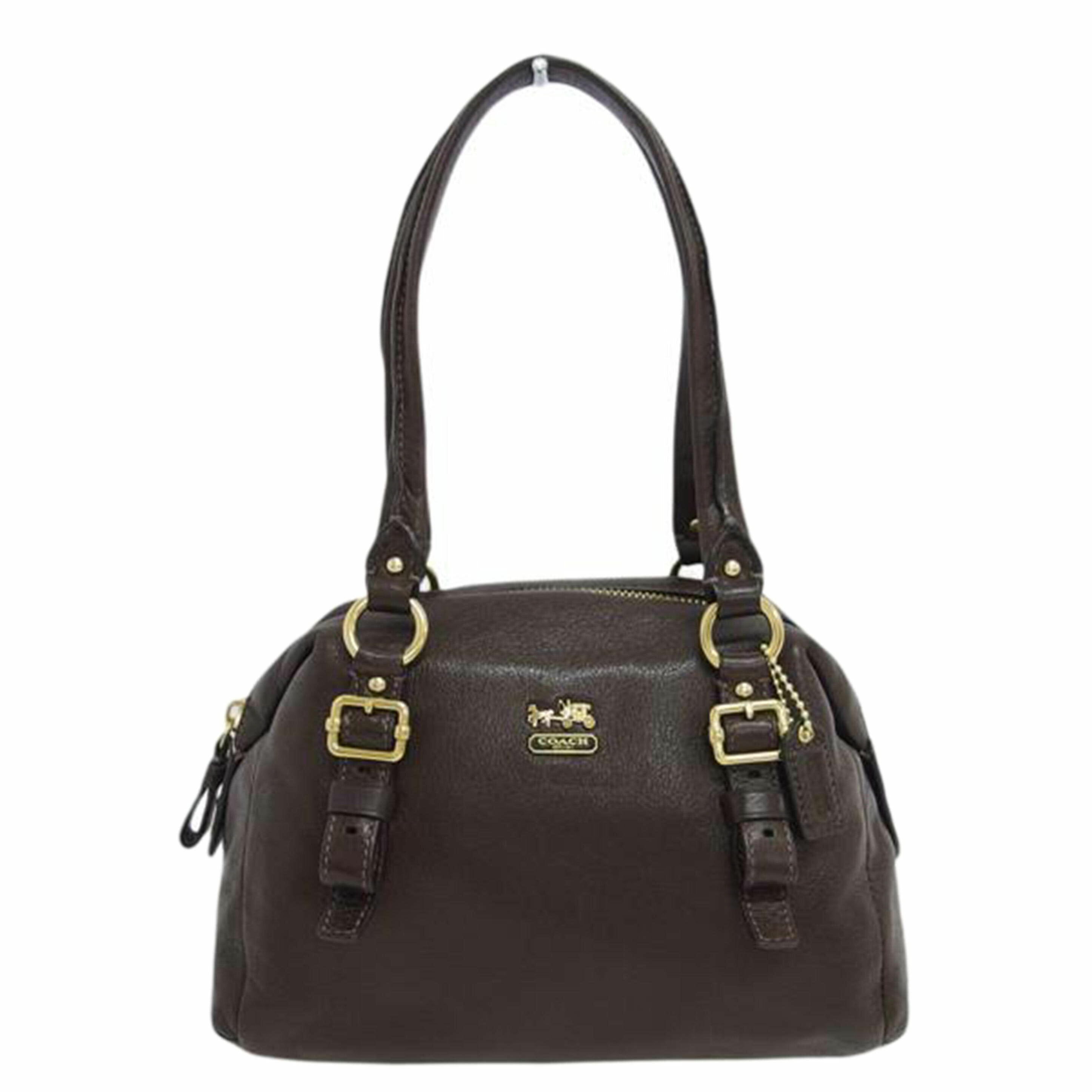 COACH コーチ/レザーミニハンドバッグ/ダークブラウン//ABランク/04