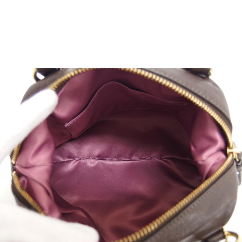 COACH コーチ/レザーミニハンドバッグ/ダークブラウン//ABランク/04