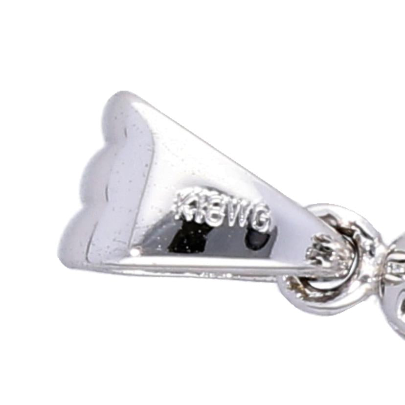 /ペンダントヘッドK18WG黒蝶真珠ペンダント//Aランク/75