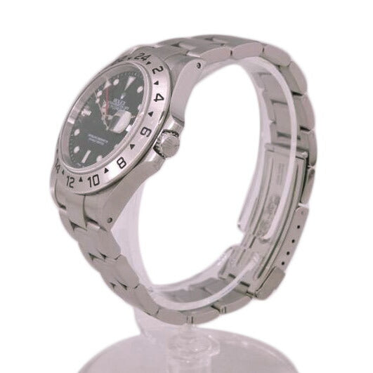 ROLEX ロレックス 腕時計 2000年頃製造 オーバーホール済 新品仕上済 ステンレス 黒文字盤 メンズ 自動巻き/エクスプローラー2・ブラック/P番/16570 N//P14**********/ABランク/76