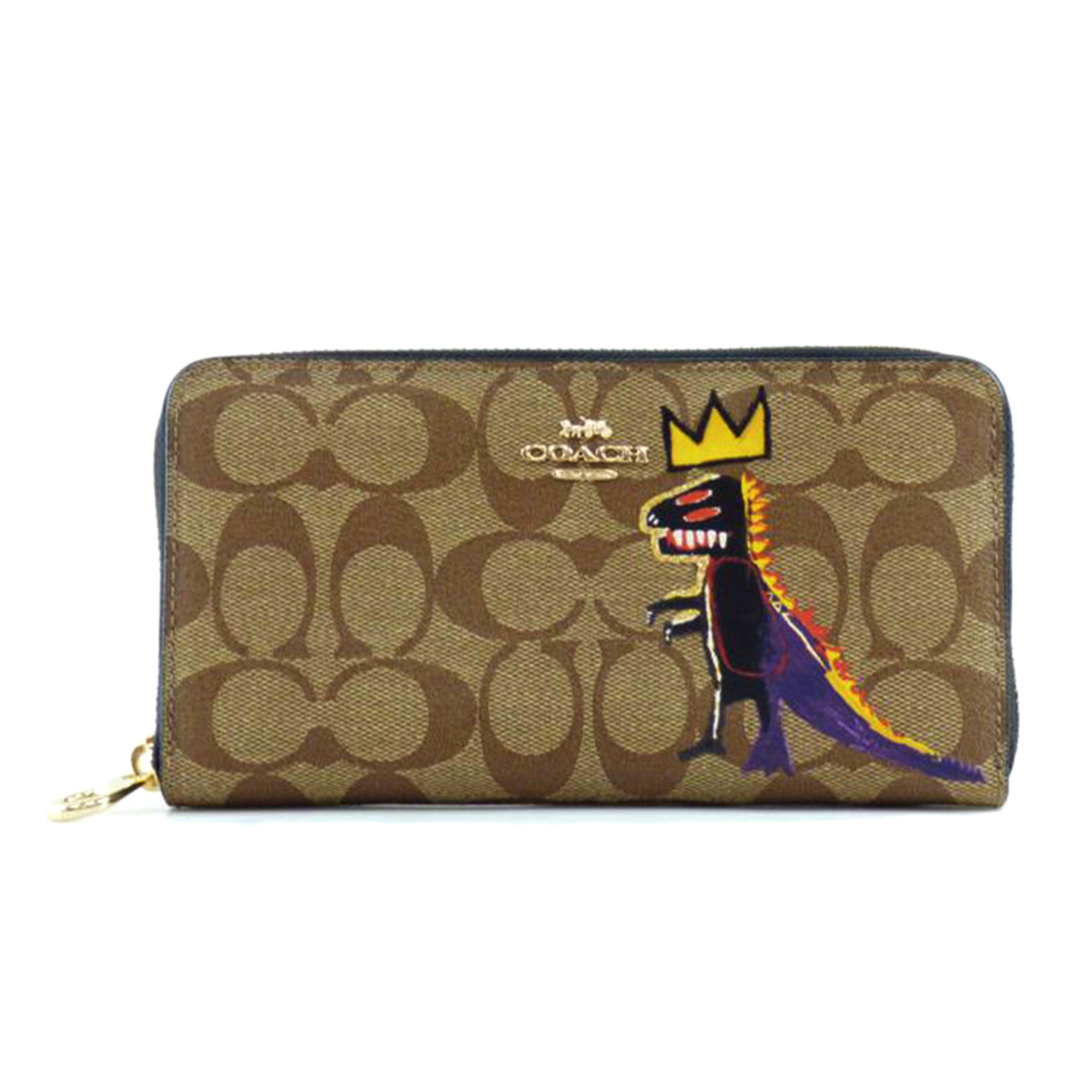 COACH コーチ/バスキア ラウンドファスナー長財布/C5615//F2180/Aランク/64