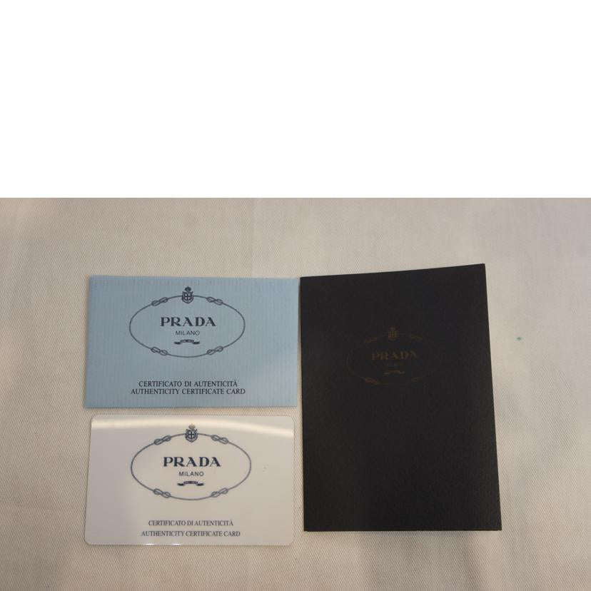 PRADA プラダ/プラチェーンレザーバケットショルダー//103/ABランク/92