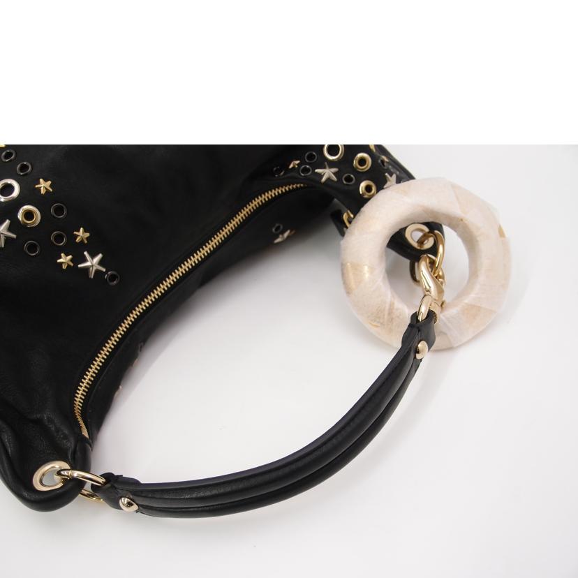 JIMMY CHOO ジミーチュウ ワンショルダー スタッズ レザー 黒 レディース/スカイバッグ/ブラック//00Y36B/SAランク/69