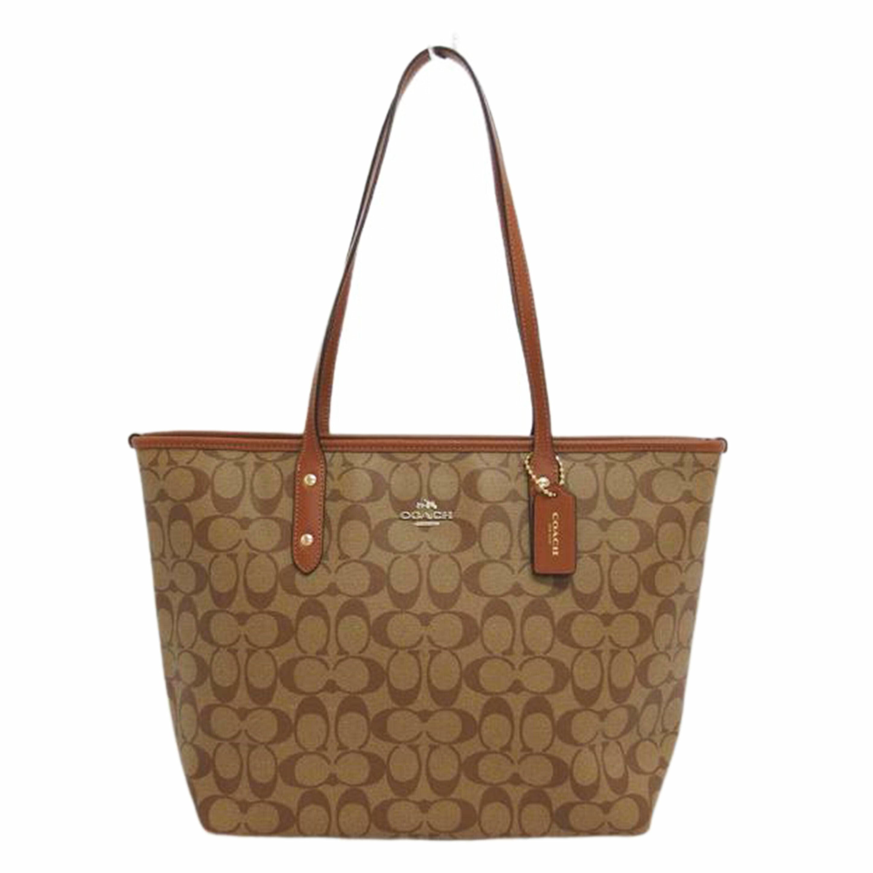 COACH コーチ/シグネチャー/トートバッグ/ブラウン/F36876//K1577/Aランク/04