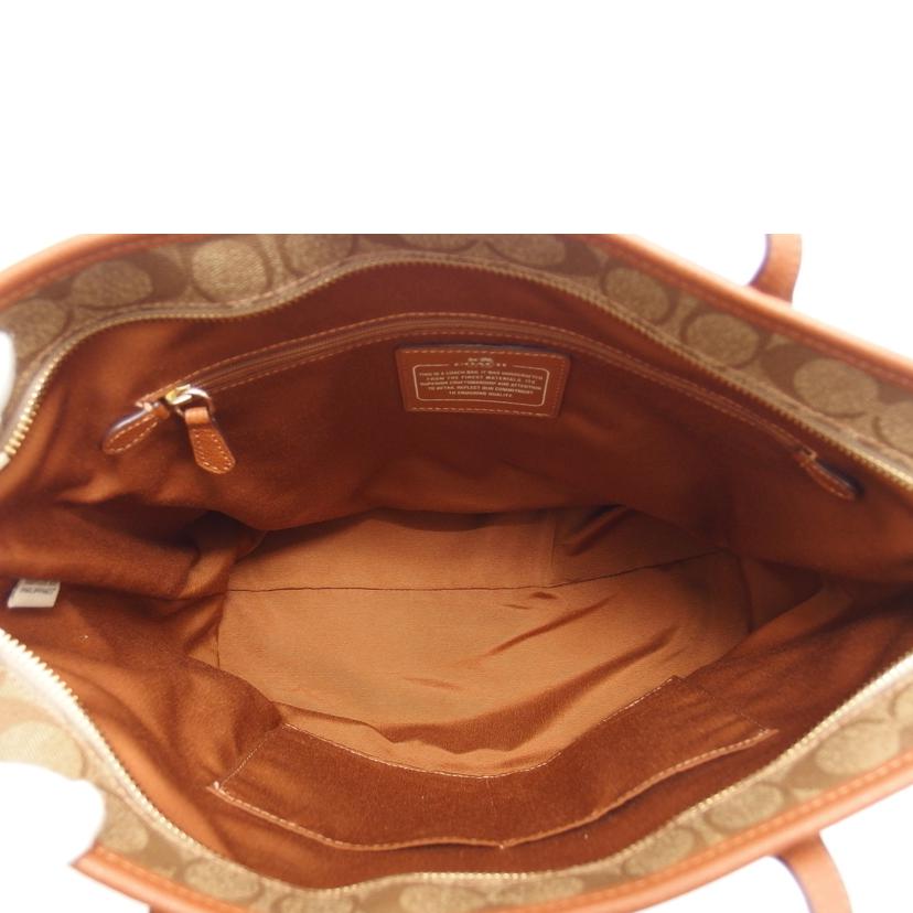 COACH コーチ/シグネチャー/トートバッグ/ブラウン/F36876//K1577/Aランク/04
