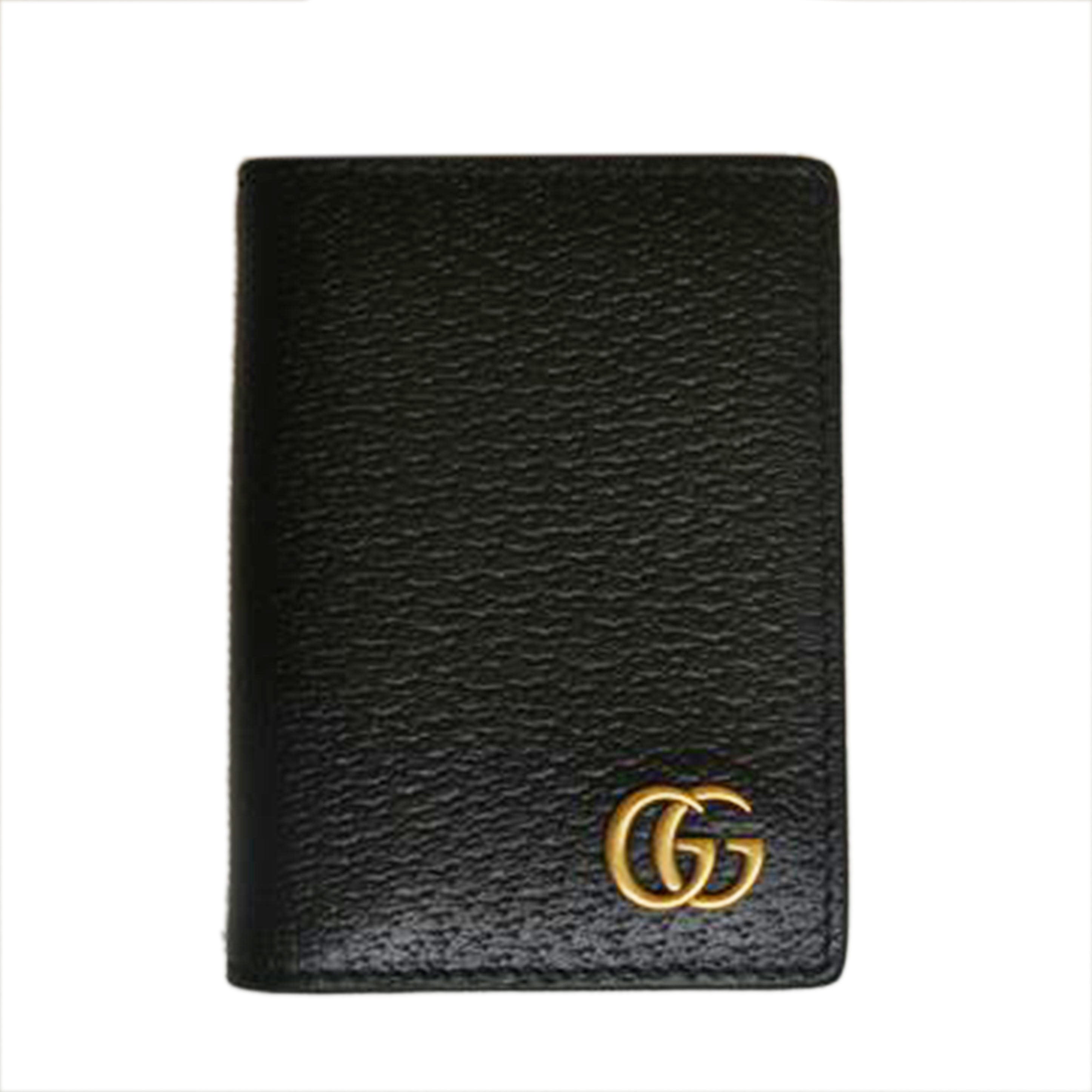 GUCCI グッチ/GGマーモントレザーカードケースブラック/428737//114*/Aランク/92