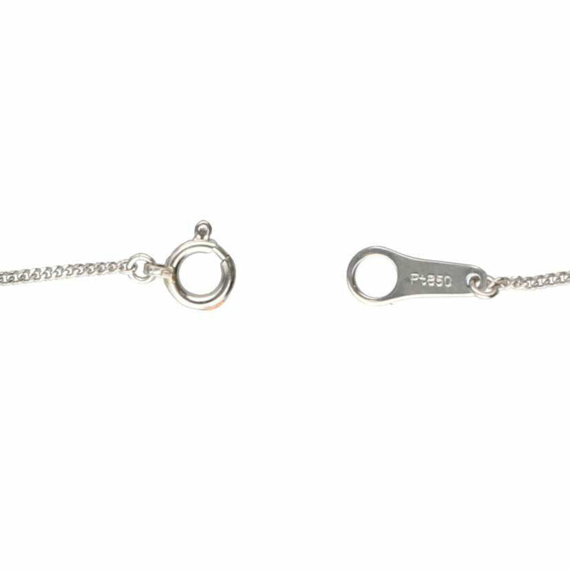 Pt850/Pt850ダイヤY型ネックレス 0.14/2.6//0.14/Aランク/75