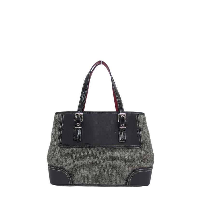 COACH コーチ/ツイード/レザートートバッグ/1408//G04J/ABランク/04