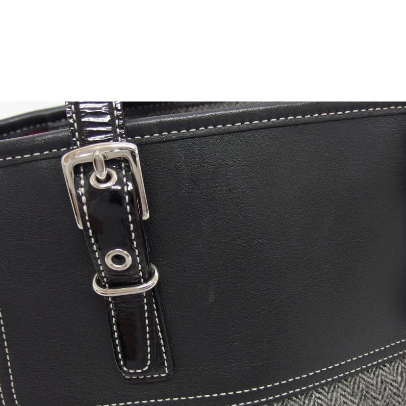COACH コーチ/ツイード/レザートートバッグ/1408//G04J/ABランク/04