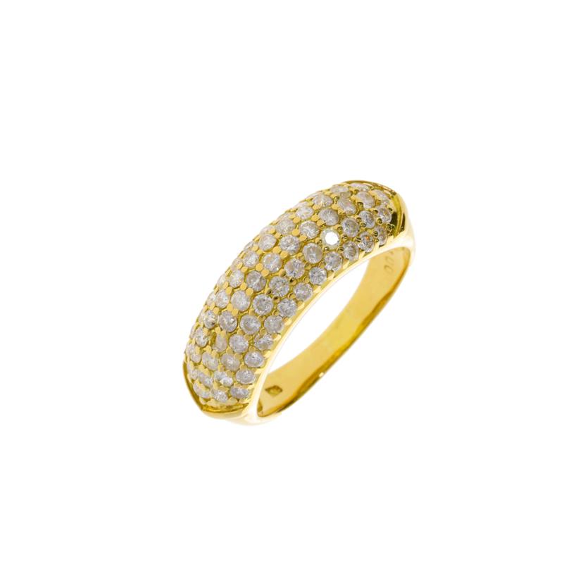 K18/K18ダイヤリング 1.00/#11/3.8//1.00/Aランク/75