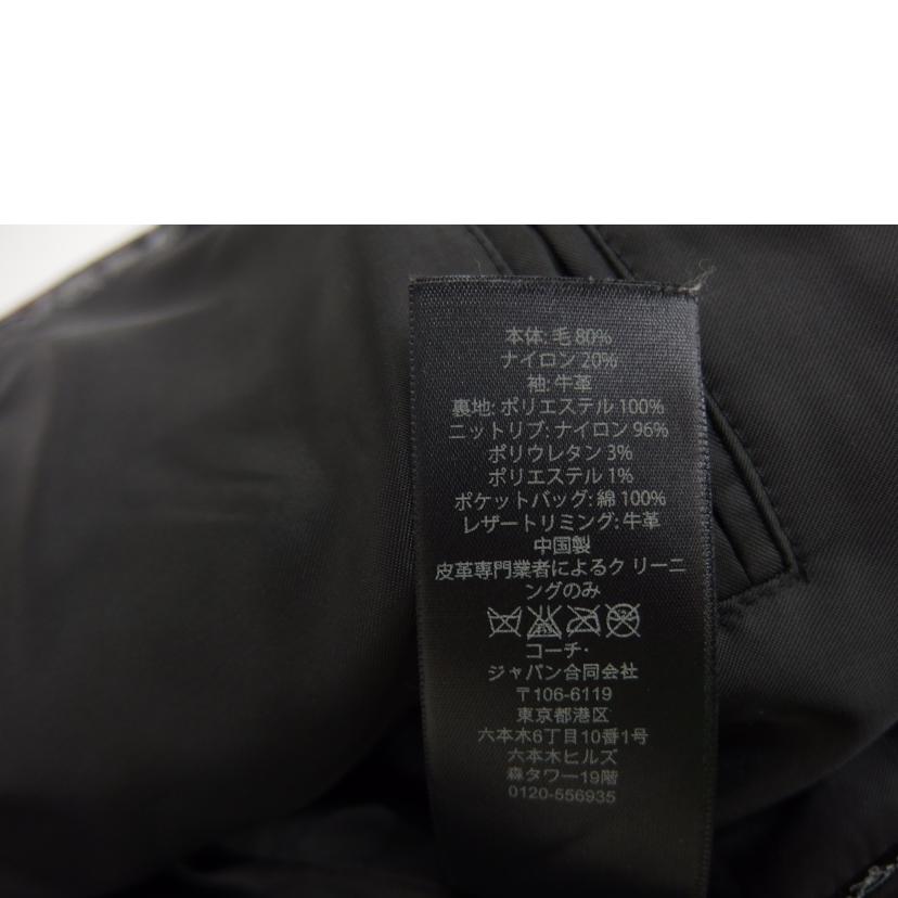 COACH コーチ/レザー切替チェックスタジャン//Aランク/82