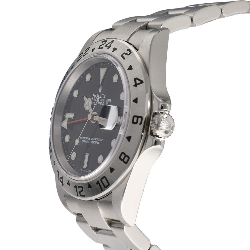 ROLEX ロレックス 腕時計 2004年頃製造 ステンレス 黒文字盤 メンズ 自動巻き/エクスプローラー2・ブラック/F番/16570//F93****/SAランク/37