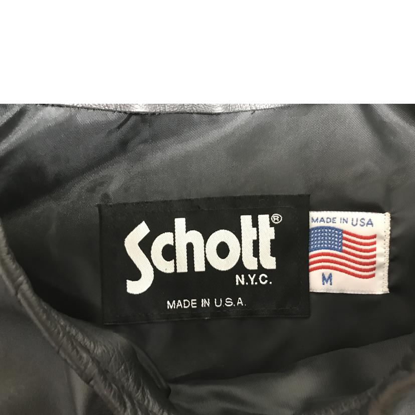 Schott ショット/レザープルオーバー/半袖//Bランク/51