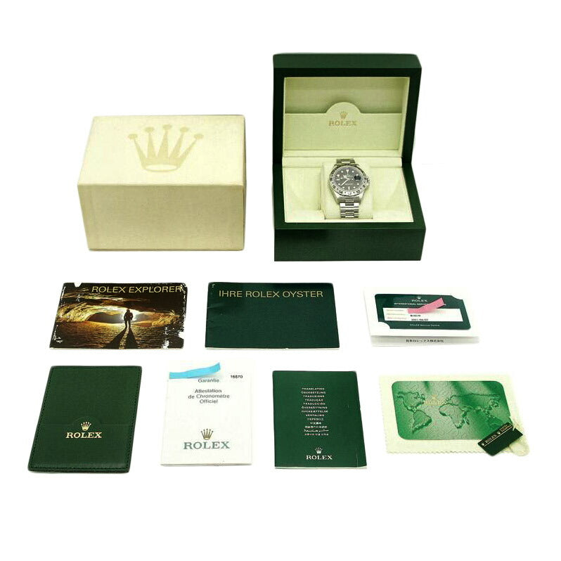 ROLEX ロレックス 腕時計 2004年頃製造 ステンレス 黒文字盤 メンズ 自動巻き/エクスプローラー2・ブラック/F番/16570//F93****/SAランク/37