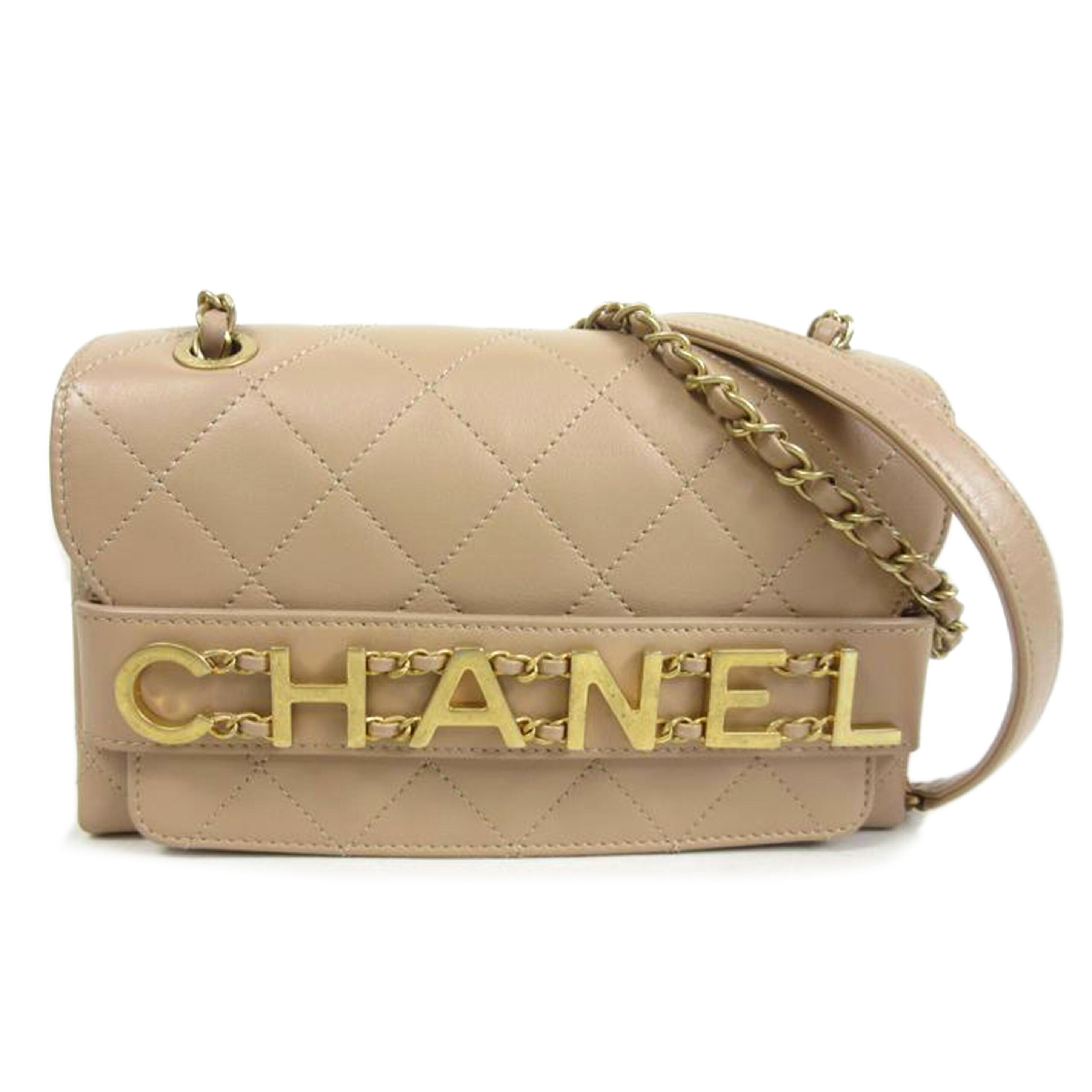 SHANEL シャネル/マトラッセ ロゴ チェーンショルダー/AS1491//29652880/ABランク/70