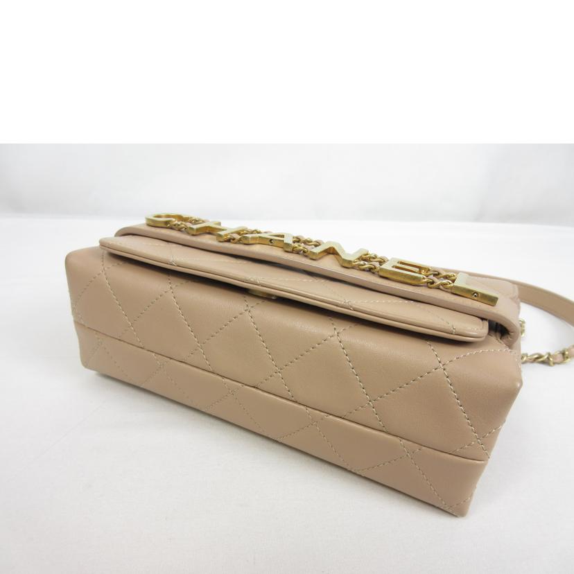 SHANEL シャネル/マトラッセ ロゴ チェーンショルダー/AS1491//29652880/ABランク/70