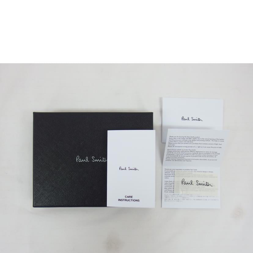 Paul Smith ポールスミス/二つ折りコンパクト財布/ブラック×ストライプ/M1A-4833X//SAランク/04