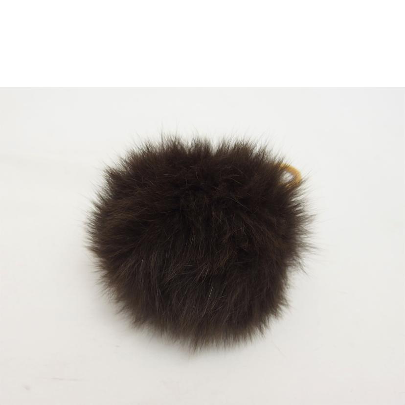 FENDI フェンディ/ファーポンポンチャーム/ダークブラウン//ABランク/04