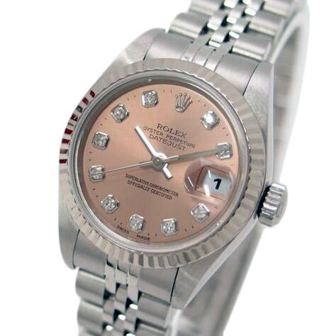 ROLEX ロレックス 腕時計 1998年頃製造 オーバーホール済 新品仕上済 ステンレス K18WG ピンク レディース/デイトジャスト・レディース/10P新ダイヤ/A番/79174G//A372646(1998)/Aランク/69
