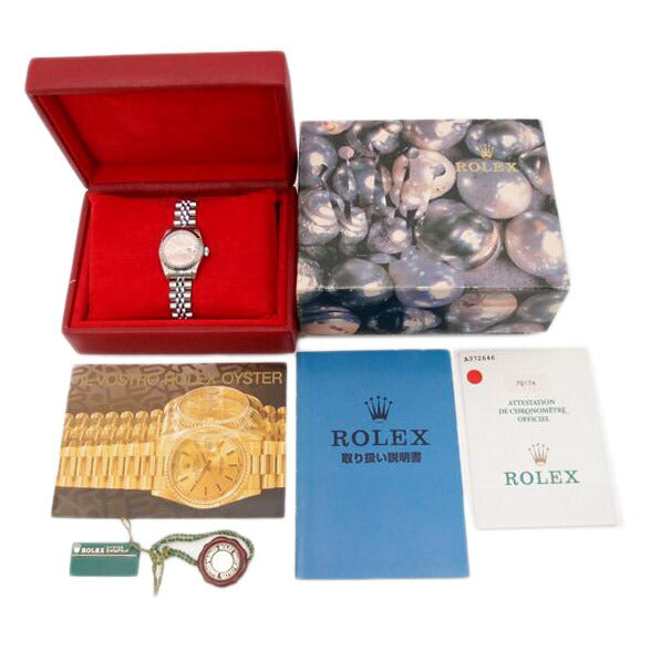 ROLEX ロレックス 腕時計 1998年頃製造 オーバーホール済 新品仕上済 ステンレス K18WG ピンク レディース/デイトジャスト・レディース/10P新ダイヤ/A番/79174G//A372646(1998)/Aランク/69