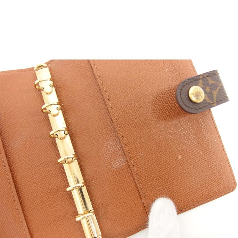 LV ルイ・ヴィトン 手帳カバー 6穴/アジェンダPM/モノグラム/R20005//CA0***/ABランク/04
