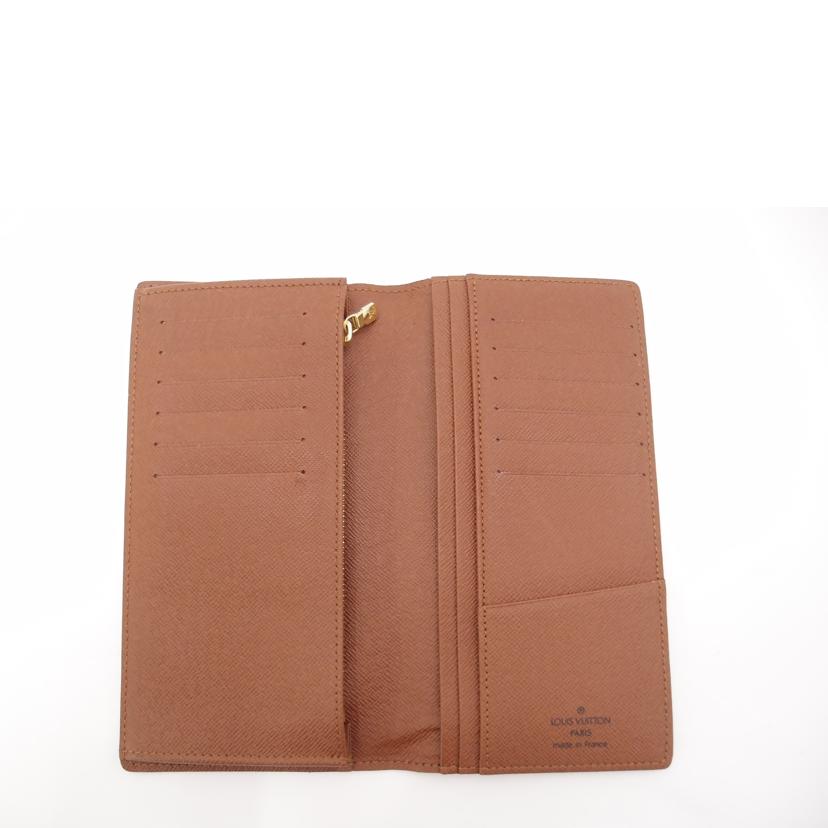 LOUIS VUITTON ルイ・ヴィトン 二つ折り長財布 ブラウン メンズ レディース/ポルトフォイユ・ブラザ/モノグラム/M66540//SP4057/Aランク/69