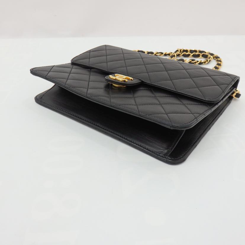CHANEL シャネル/プッシュロック/マトラッセチェーンショルダー/ラムスキン//5105721/Bランク/77