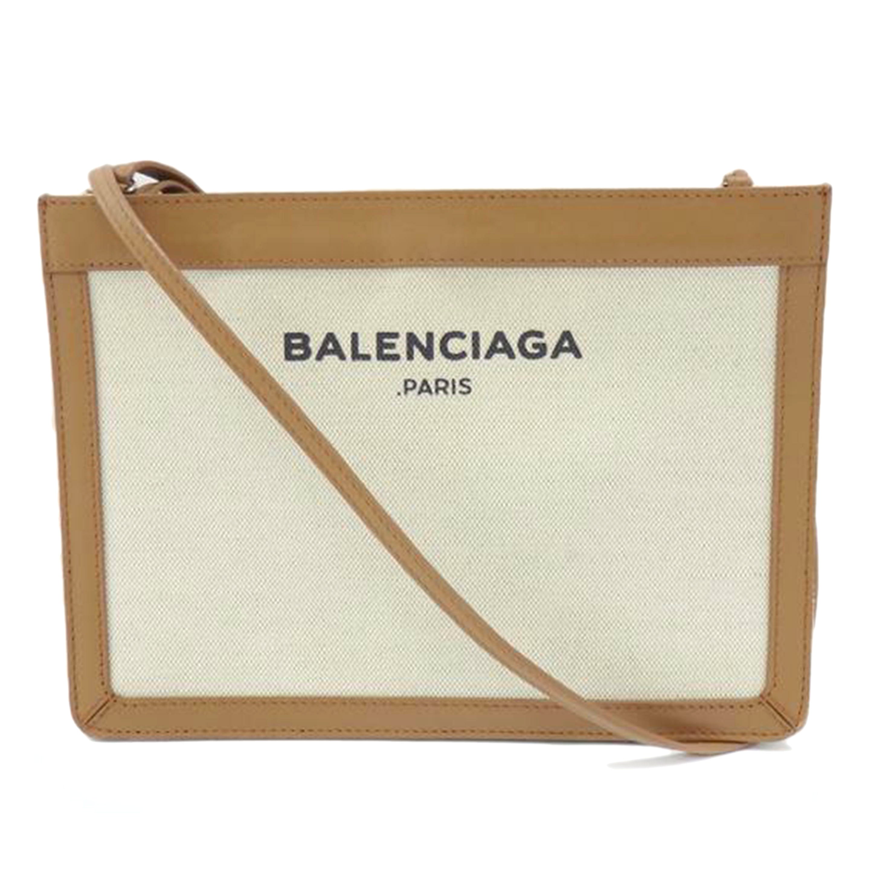 BALENCIAGA バレンシアガ/ネイビーポシェット/キャンバスレザーショルダー/339937//2760.F.328147/ABランク/77