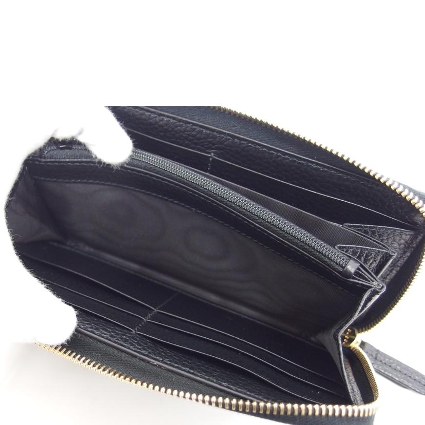 GUCCI グッチ/GGマーモント/ラウンドファスナー長財布/ブラック/456117//496***/Aランク/04