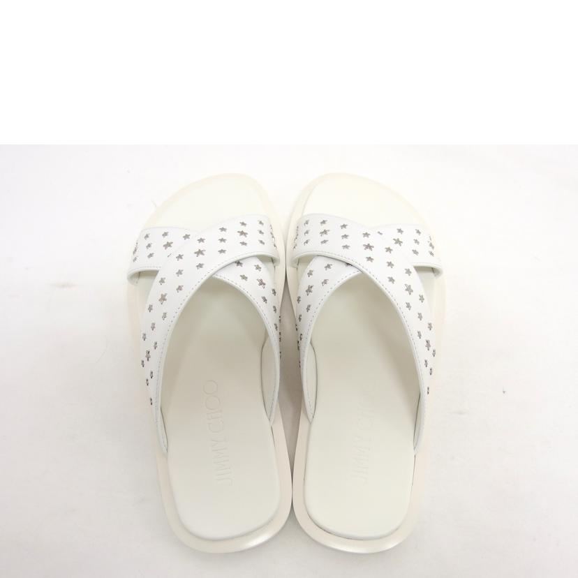 JIMMY CHOO ジミーチュウ /パルモ/スタースタッズサンダル/ホワイト//Aランク/04