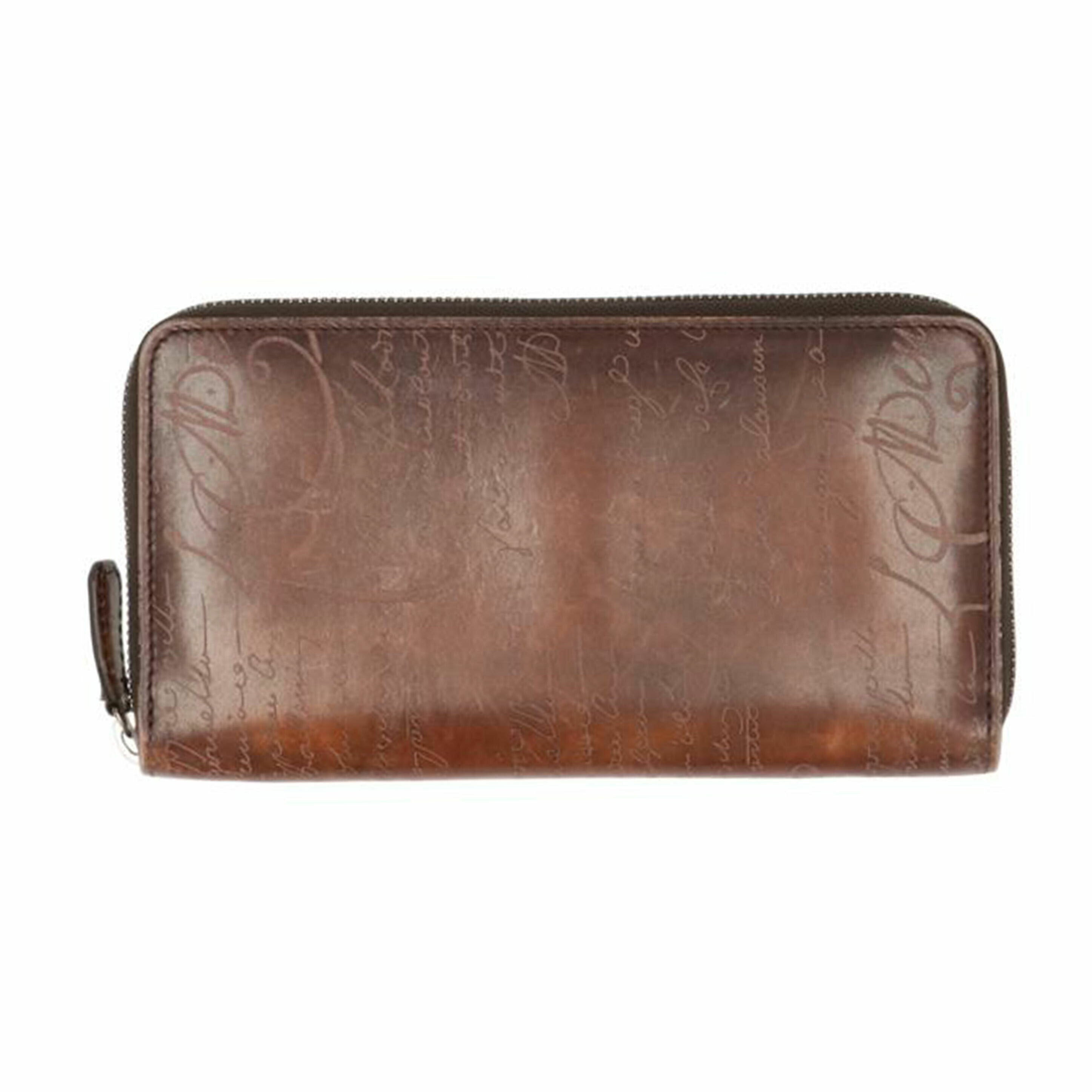 Berluti ベルルッティ/イタウバカリグラフィーラウンドファスナーロングウォレット//E0117/ABランク/75