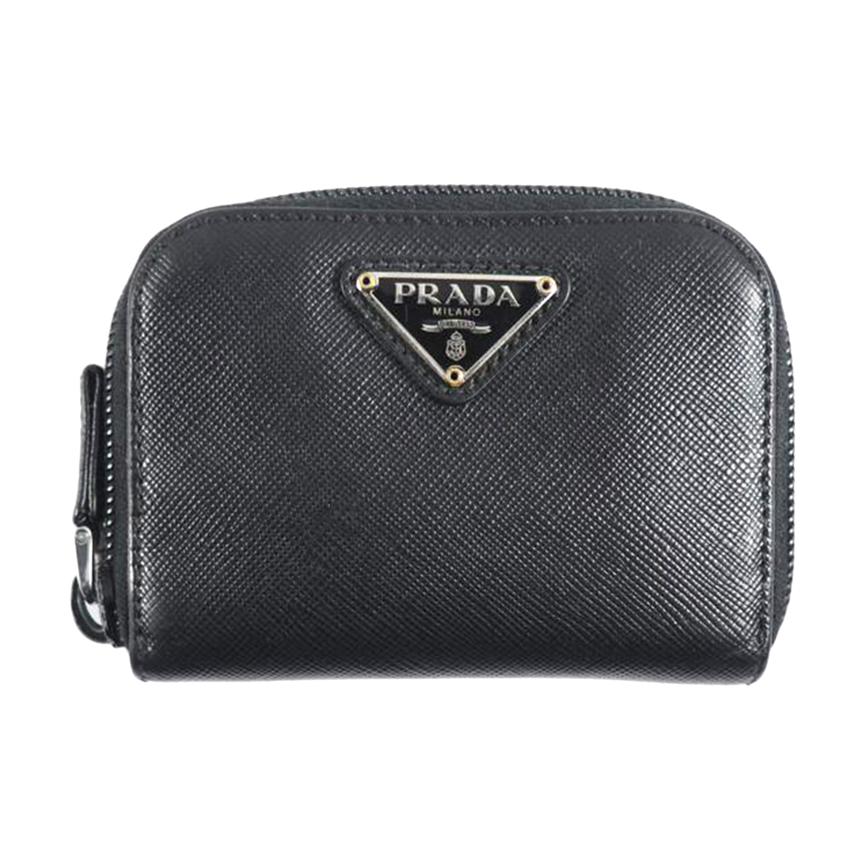 PRADA プラダ/コンパクトコインケース/ロゴプレート/NERO/M268//ABランク/79