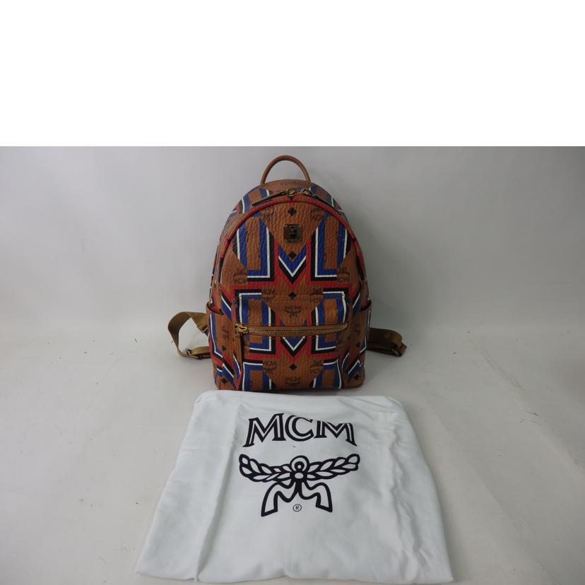 MCM エムシーエム/総柄バックパック/リュック/ストライプ/MMK8SVE58CO001//ABランク/84