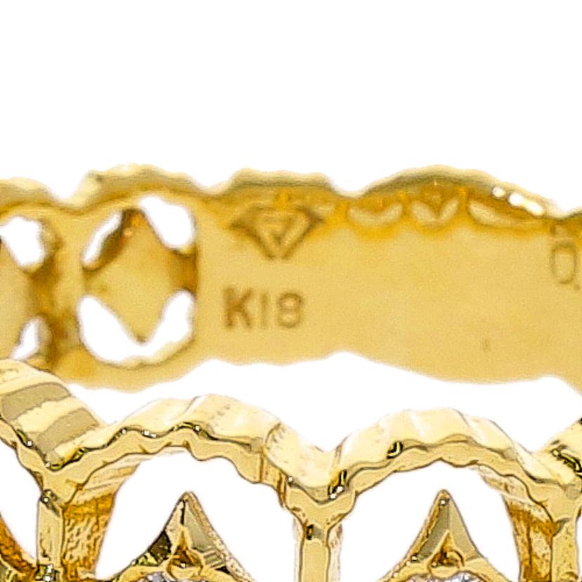 / K18ダイヤリング0.19ct//Aランク/75