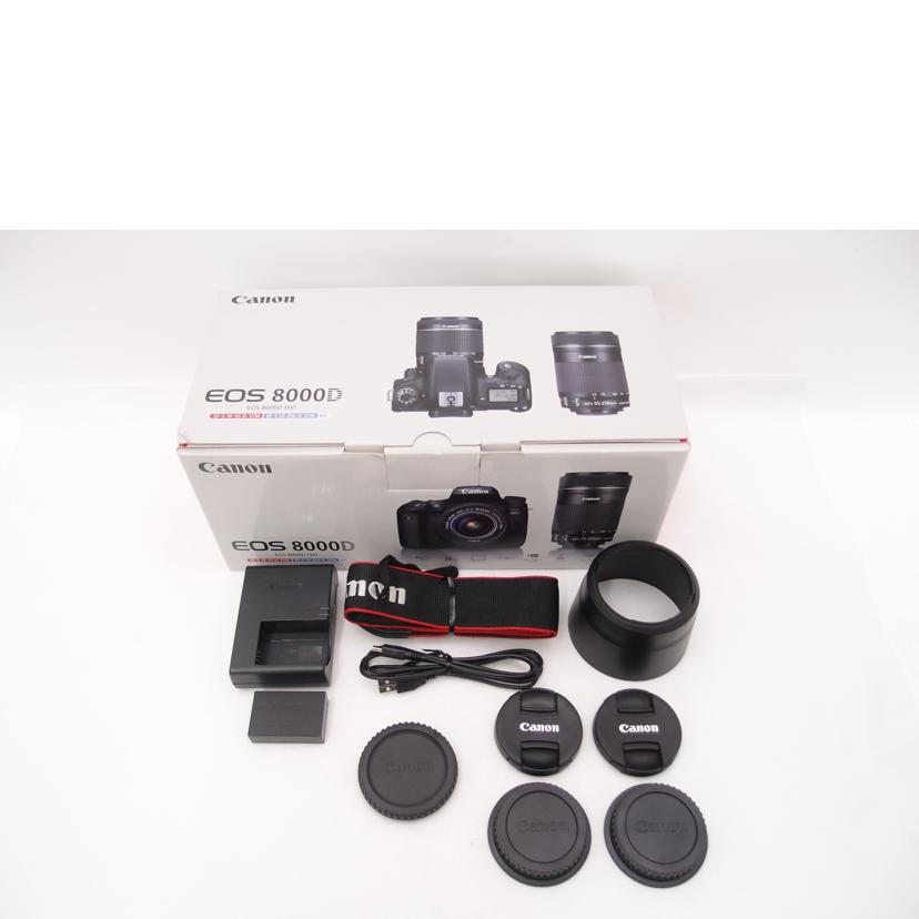 Canon キャノン/ダブルズームキット/デジタル一眼レフ/EOS 8000D//051032004316/Aランク/69
