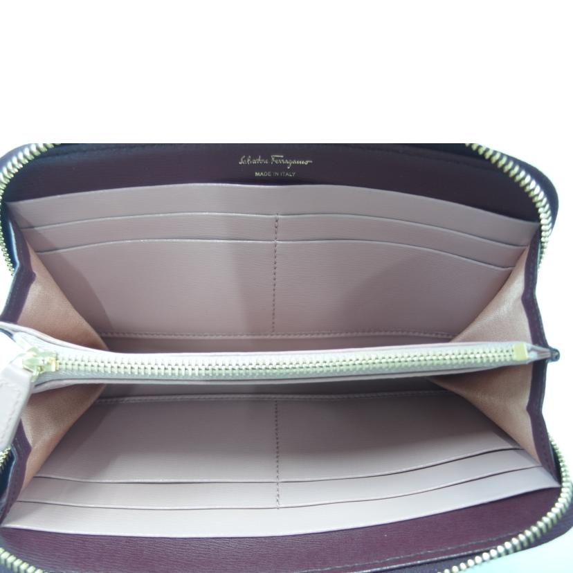 Ferragamo フェラガモ/ガンチーニラウンドファスナー長財布/22 C843//ABランク/83